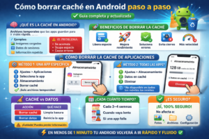 cómo borrar caché en Android paso a paso